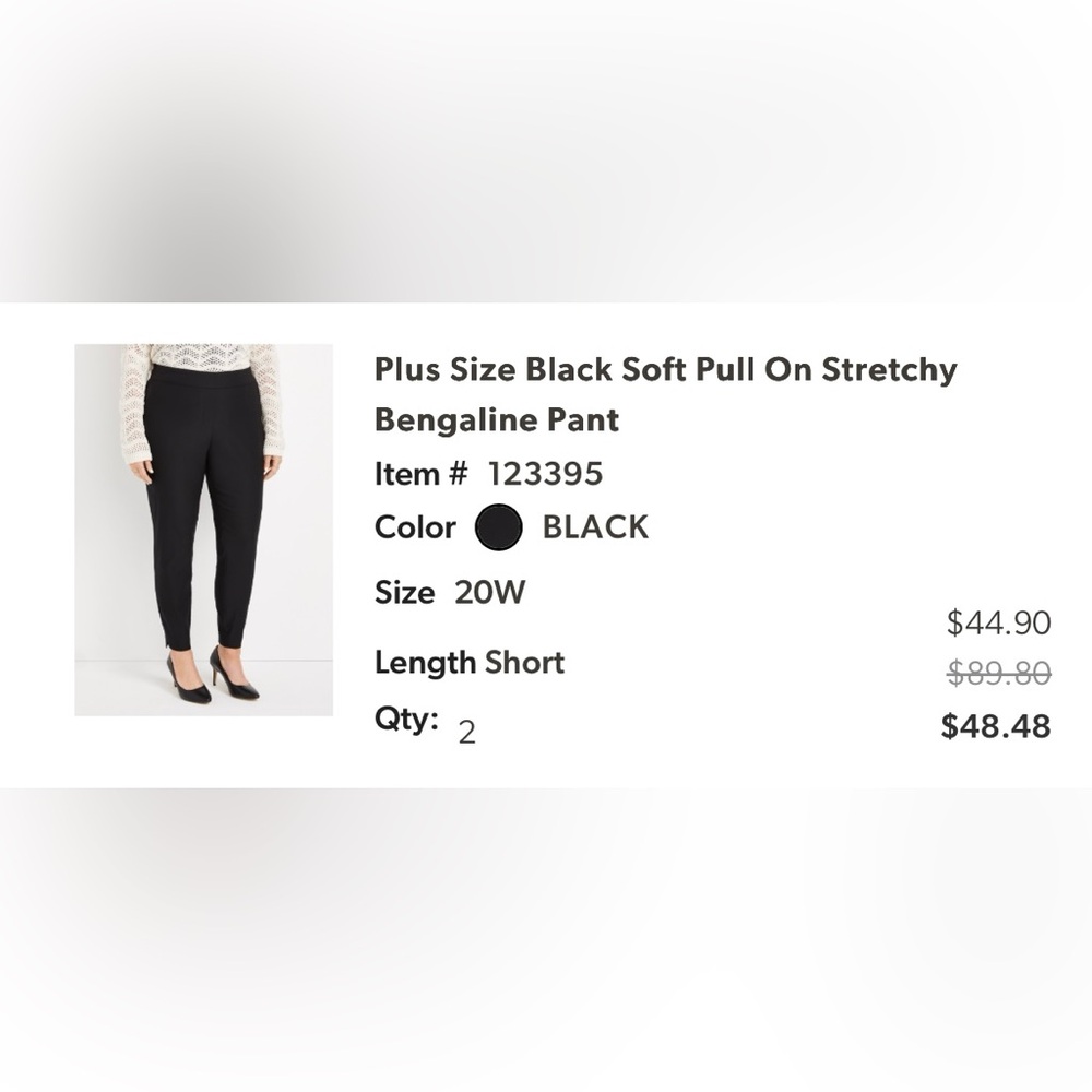Maurices Black Skinny Bengaline Pants